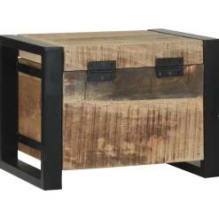 vidaXL Opbergkisten Bruin 40 x 30 x 30 cm Massief mangohout