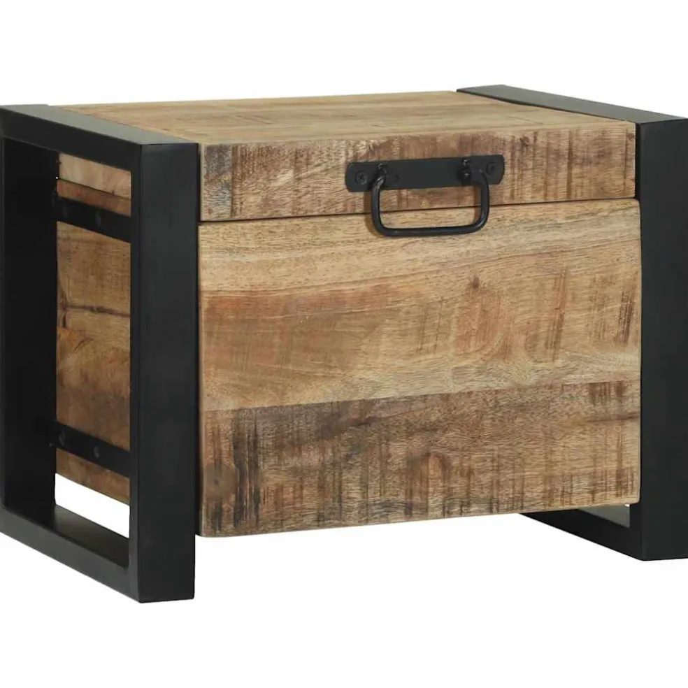 vidaXL Opbergkisten Bruin 40 x 30 x 30 cm Massief mangohout