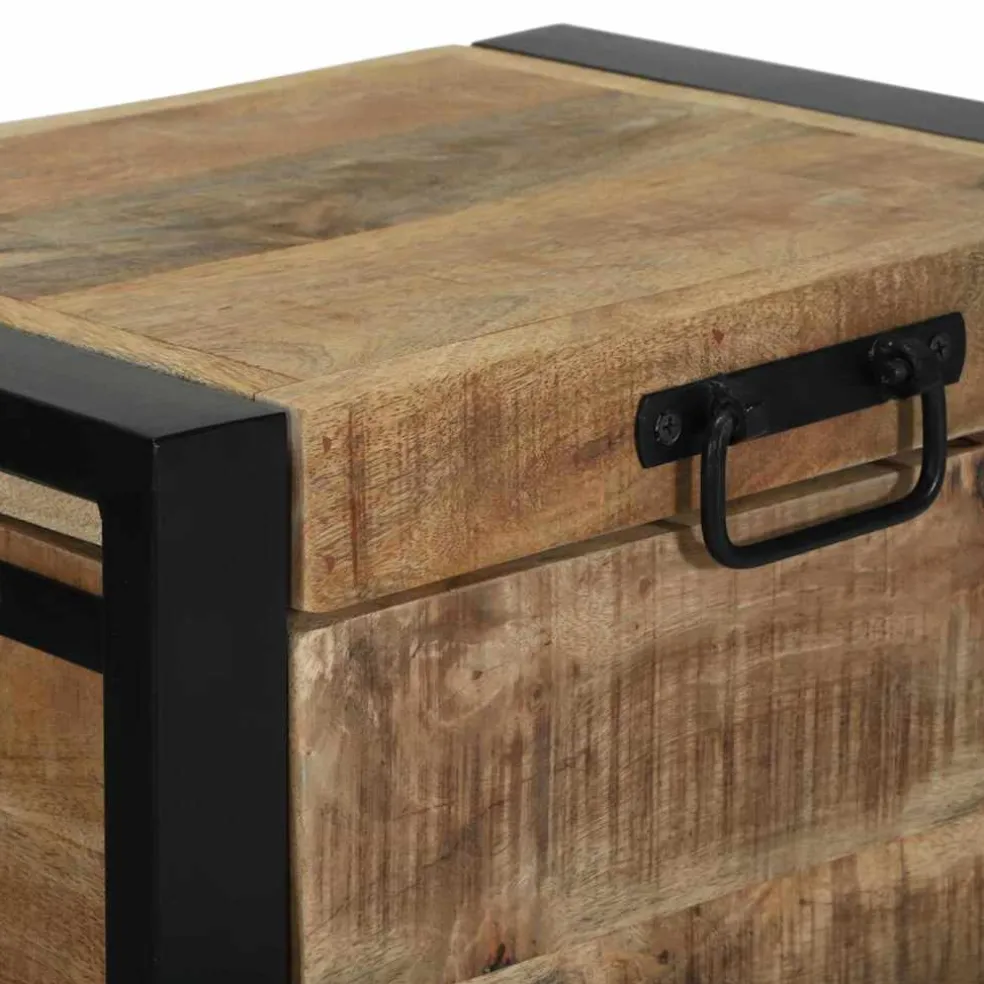 vidaXL Opbergkisten Bruin 40 x 30 x 30 cm Massief mangohout