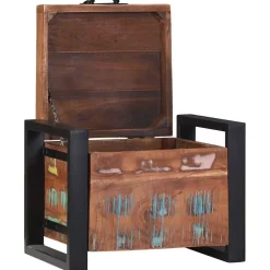 vidaXL Opbergkisten Multikleur 40 x 30 x 30 cm Massief gerecycled hout