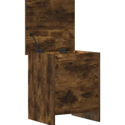 vidaXL Opbergkist Gerookt eiken 40 x 40 x 50 cm Bewerkt hout