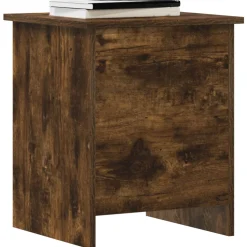 vidaXL Opbergkist Gerookt eiken 40 x 40 x 50 cm Bewerkt hout