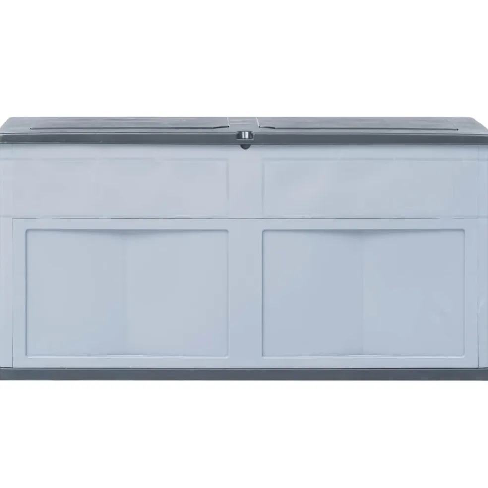 vidaXL Opbergkist 320 L grijs zwart