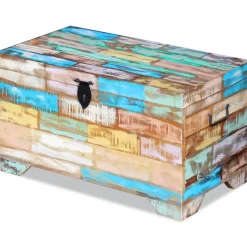 vidaXL Opbergkist massief gerecycled hout