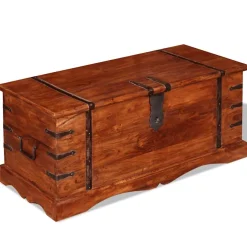 vidaXL Opbergkist massief hout