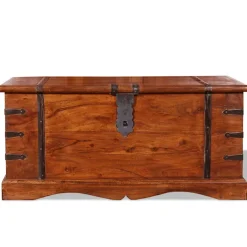 vidaXL Opbergkist massief hout