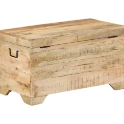 vidaXL Opbergkist massief ruw mangohout