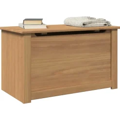 vidaXL Opbergkist met deksel Panama 79x42x46 cm massief grenenhout