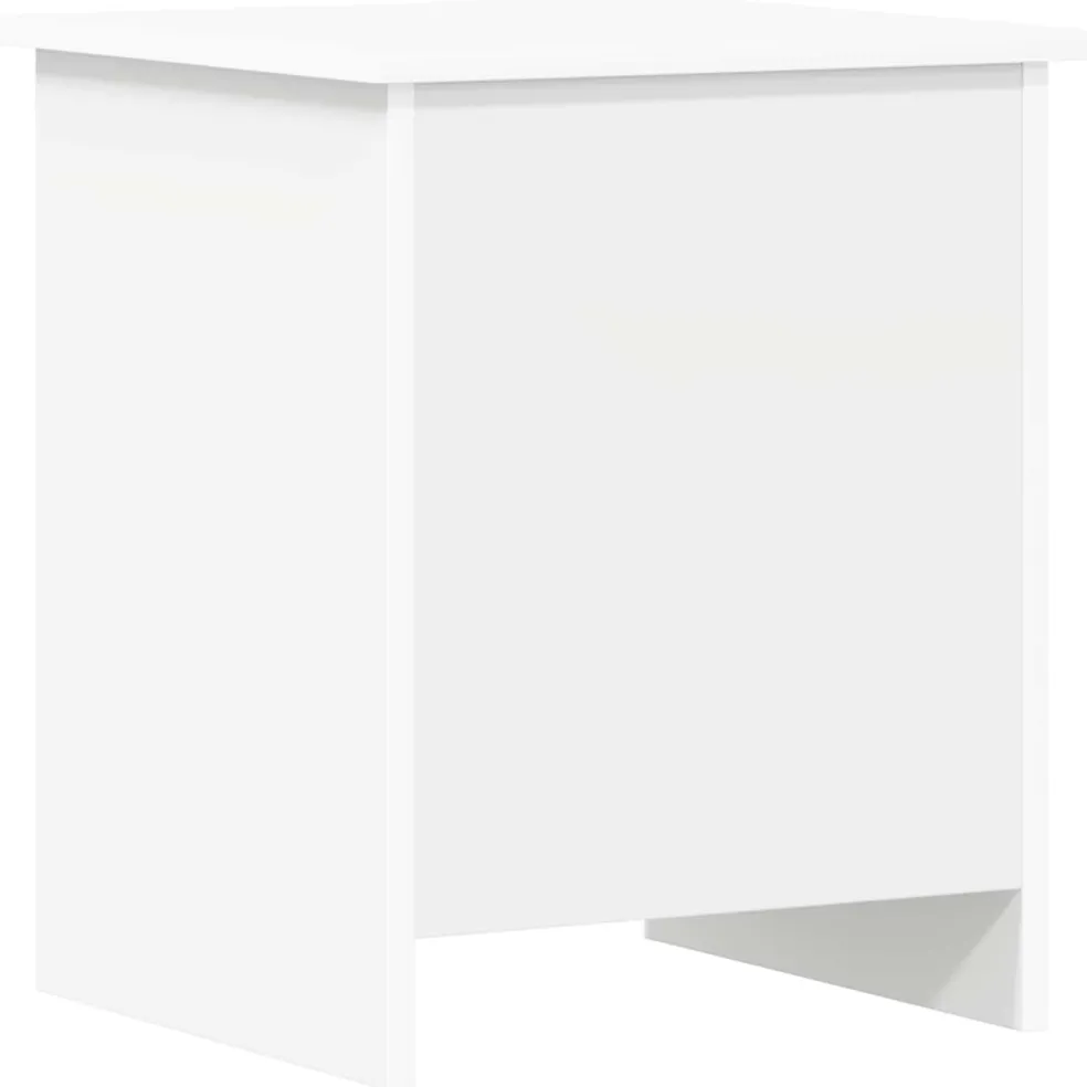 vidaXL Opbergkist met opslag Wit 40 x 40 x 50 cm Bewerkt hout