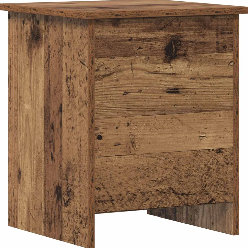 vidaXL Opbergkist met opslag Oud hout 40 x 40 x 50 cm Bewerkt hout