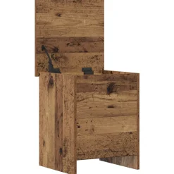 vidaXL Opbergkist met opslag Oud hout 40 x 40 x 50 cm Bewerkt hout