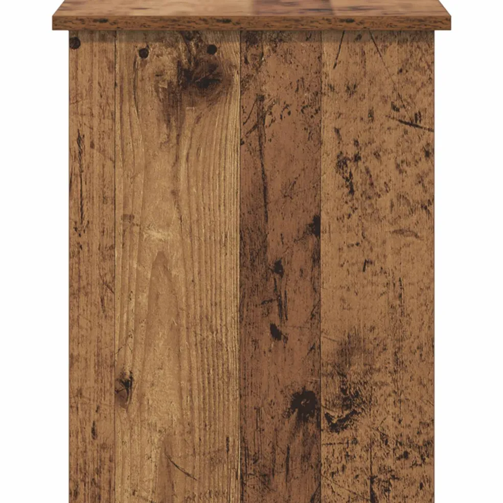 vidaXL Opbergkist met opslag Oud hout 40 x 40 x 50 cm Bewerkt hout