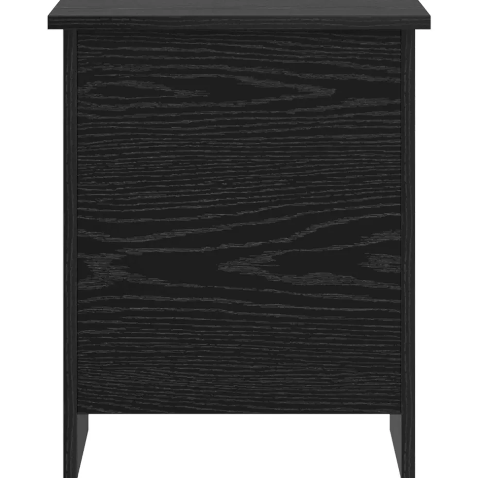vidaXL Opbergkist met opslag Zwart eiken 40 x 40 x 50 cm Bewerkt hout