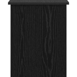 vidaXL Opbergkist met opslag Zwart eiken 40 x 40 x 50 cm Bewerkt hout