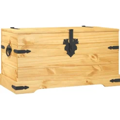 vidaXL Opbergkist Mexicaans grenenhout Corona-stijl 91x49,5x47 cm