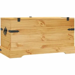 vidaXL Opbergkist Mexicaans grenenhout Corona-stijl 91x49,5x47 cm