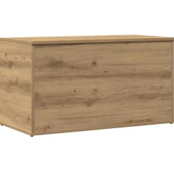 vidaXL Opbergkist 84x42x46 cm bewerkt hout artisanaal eikenkleurig