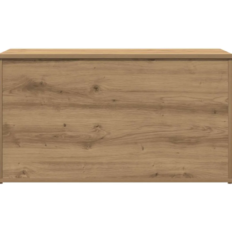 vidaXL Opbergkist 84x42x46 cm bewerkt hout artisanaal eikenkleurig