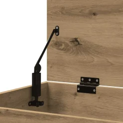 vidaXL Opbergkist 84x42x46 cm bewerkt hout artisanaal eikenkleurig