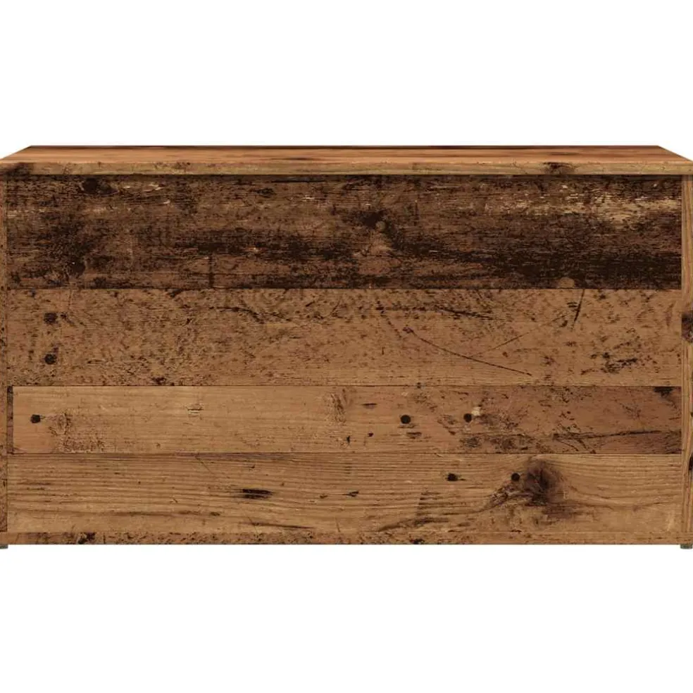 vidaXL Opbergkist 84x42x46 cm bewerkt hout oud houtkleurig