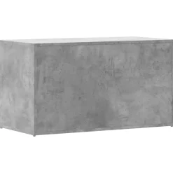 vidaXL Opbergkist 84x42x46 cm bewerkt hout betongrijs