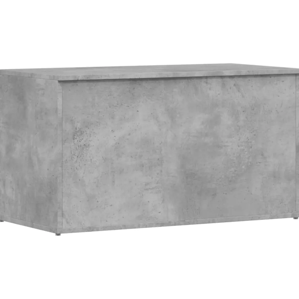 vidaXL Opbergkist 84x42x46 cm bewerkt hout betongrijs