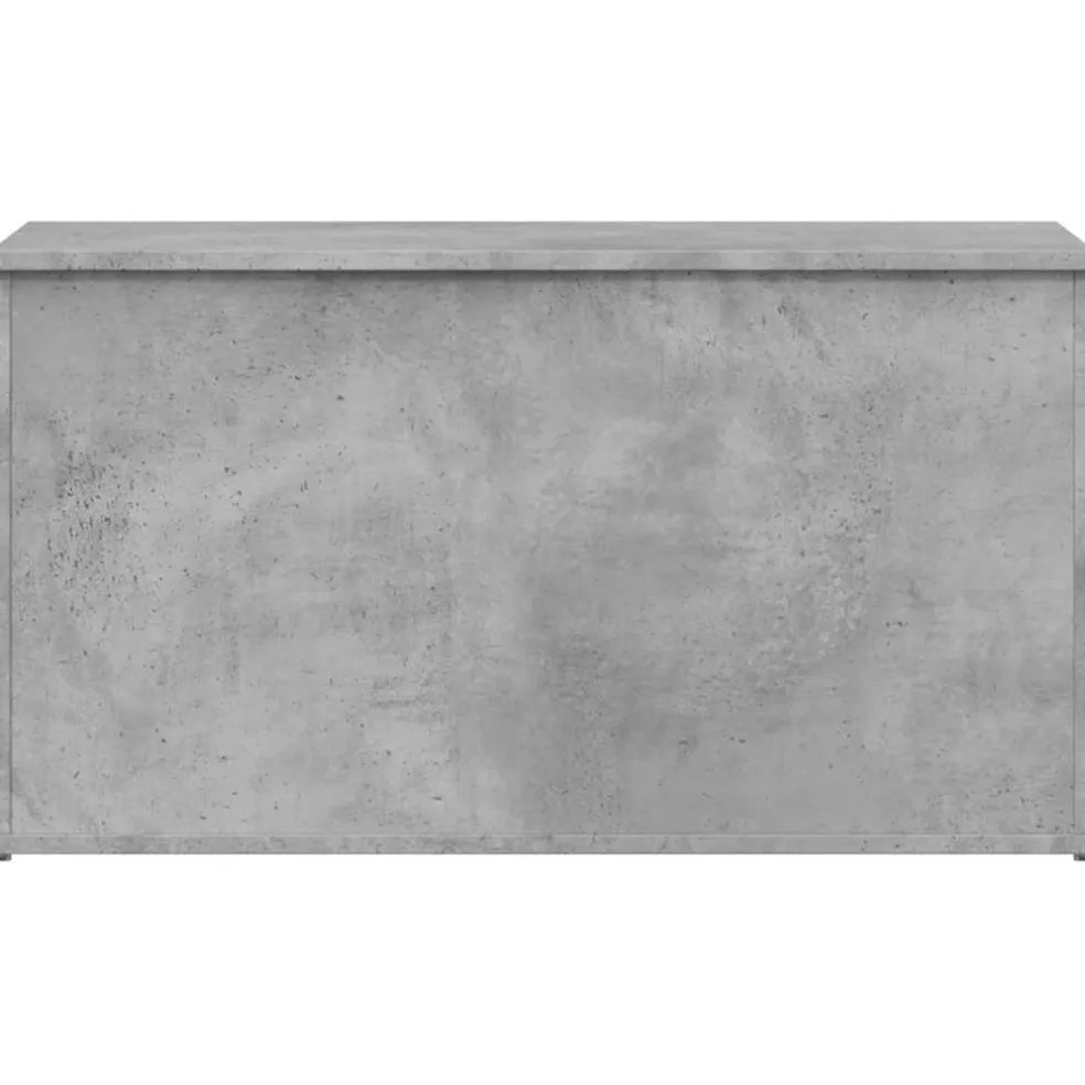vidaXL Opbergkist 84x42x46 cm bewerkt hout betongrijs