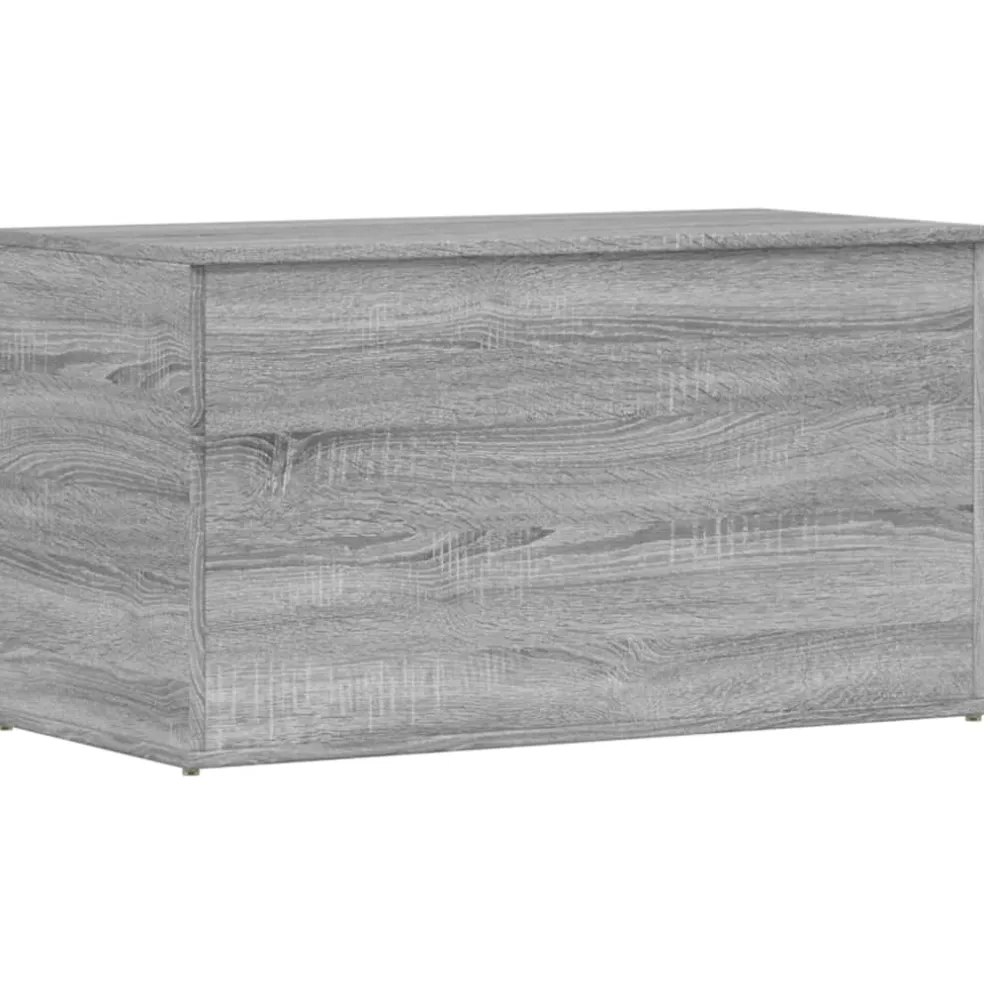 vidaXL Opbergkist 84x42x46 cm bewerkt hout grijs sonoma eikenkleurig