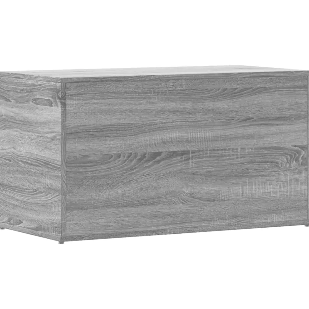 vidaXL Opbergkist 84x42x46 cm bewerkt hout grijs sonoma eikenkleurig