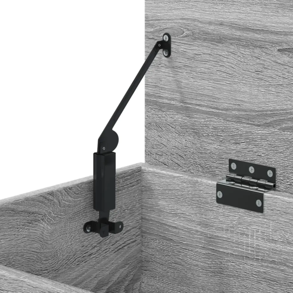 vidaXL Opbergkist 84x42x46 cm bewerkt hout grijs sonoma eikenkleurig