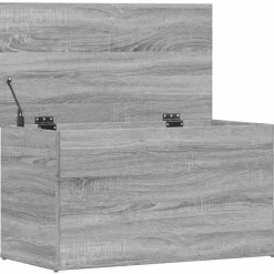 vidaXL Opbergkist 84x42x46 cm bewerkt hout grijs sonoma eikenkleurig
