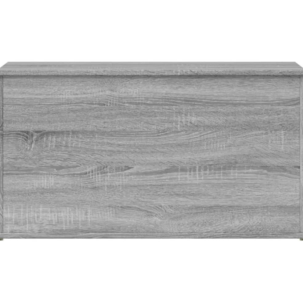 vidaXL Opbergkist 84x42x46 cm bewerkt hout grijs sonoma eikenkleurig