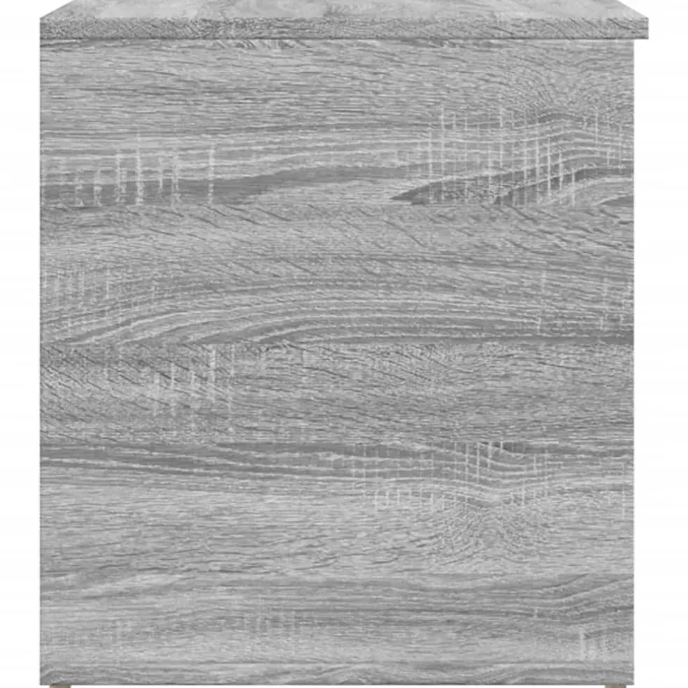 vidaXL Opbergkist 84x42x46 cm bewerkt hout grijs sonoma eikenkleurig