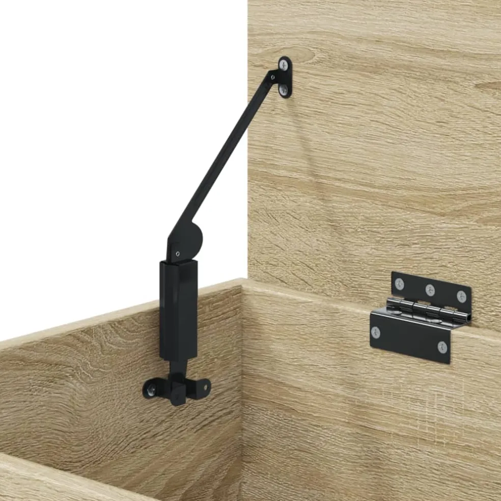 vidaXL Opbergkist 84x42x46 cm bewerkt hout sonoma eikenkleurig