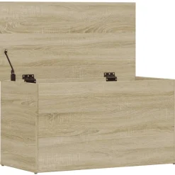 vidaXL Opbergkist 84x42x46 cm bewerkt hout sonoma eikenkleurig