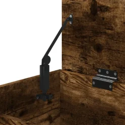 vidaXL Opbergkist 84x42x46 cm bewerkt hout gerookt eikenkleurig