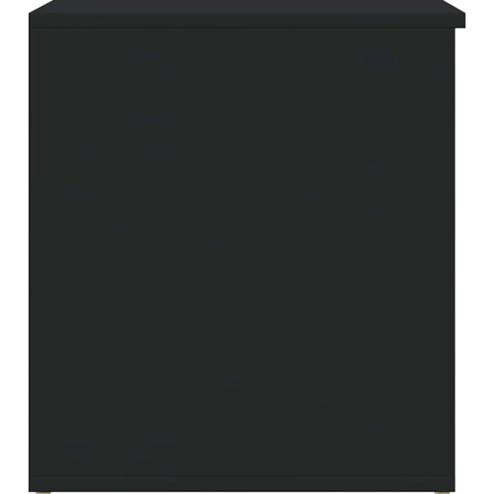 vidaXL Opbergkist 84x42x46 cm bewerkt hout zwart