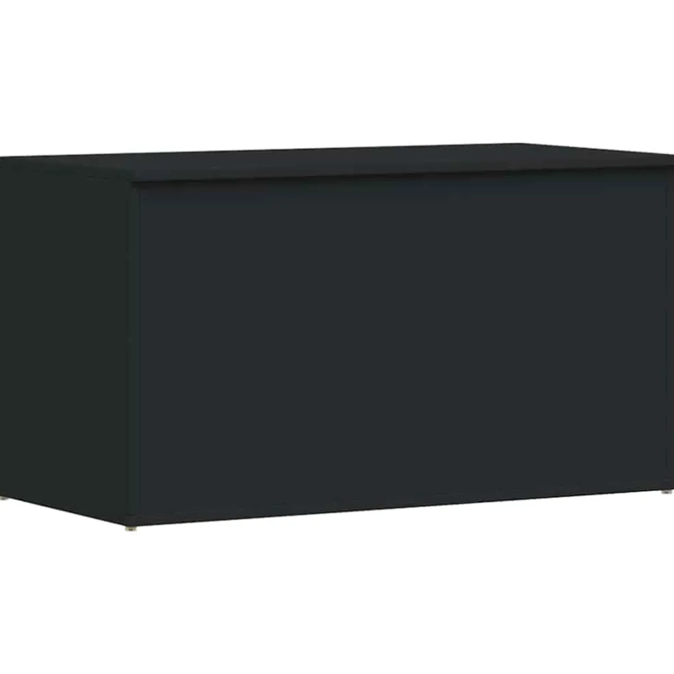 vidaXL Opbergkist 84x42x46 cm bewerkt hout zwart