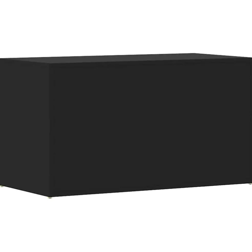 vidaXL Opbergkist 84x42x46 cm bewerkt hout zwart