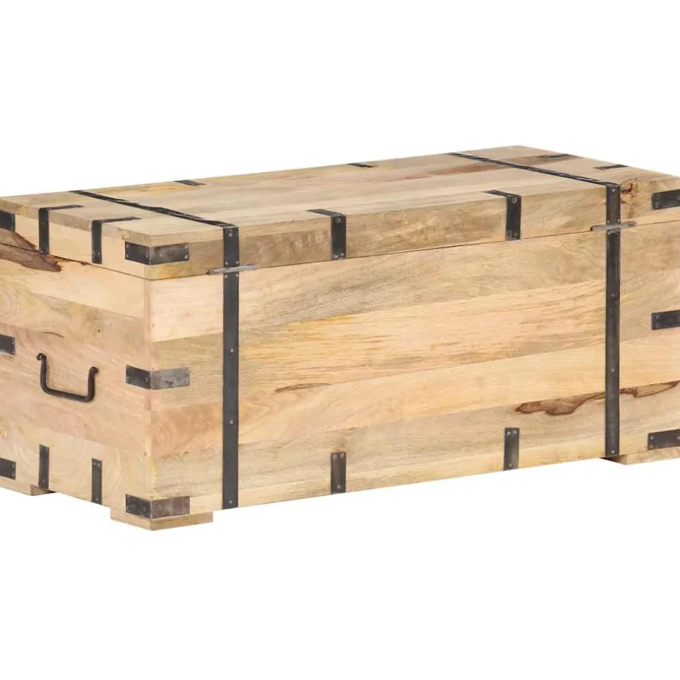 vidaXL Opbergkist 90x40x40 cm massief mangohout