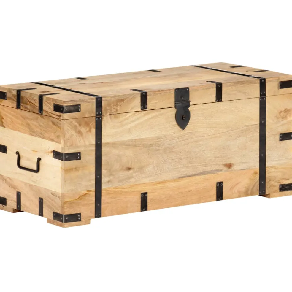 vidaXL Opbergkist 90x40x40 cm massief mangohout