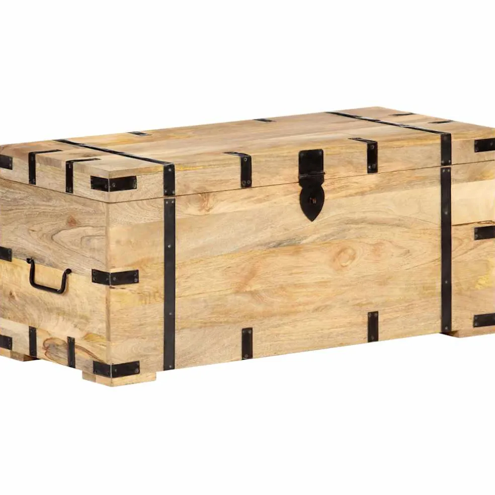 vidaXL Opbergkist 90x40x40 cm massief mangohout