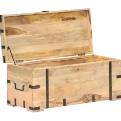 vidaXL Opbergkist 90x40x40 cm massief mangohout