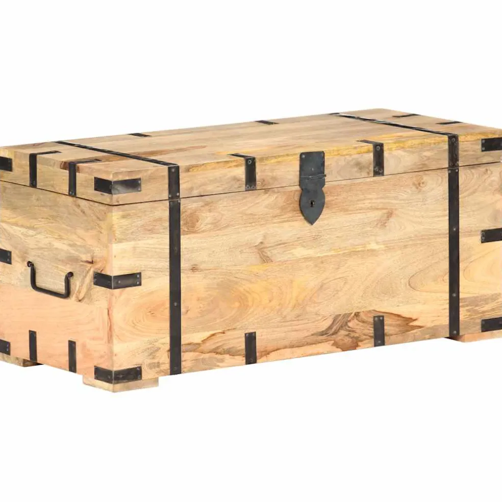 vidaXL Opbergkist 90x40x40 cm massief mangohout