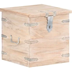 vidaXL Opbergkist 40x40x40 cm massief acaciahout