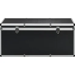 vidaXL Opbergkoffers 3 st aluminium zwart