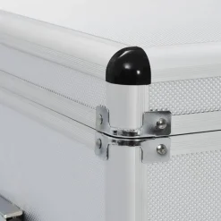 vidaXL Opbergkoffers 3 st aluminium zilverkleurig