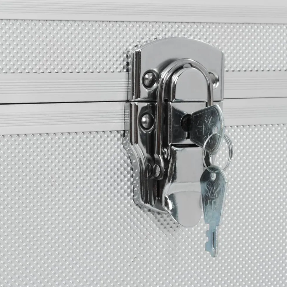 vidaXL Opbergkoffers 3 st aluminium zilverkleurig