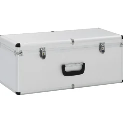 vidaXL Opbergkoffers 3 st aluminium zilverkleurig