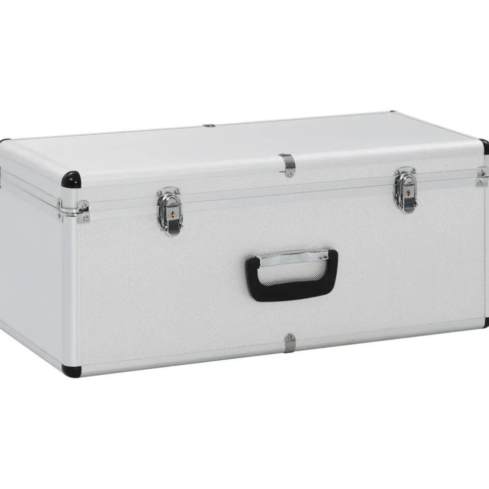 vidaXL Opbergkoffers 3 st aluminium zilverkleurig